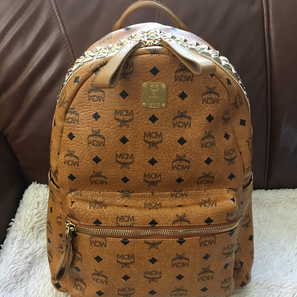 Authentic MCM Medium Stark Backpack